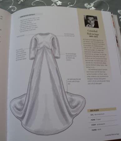 Das Brautkleid von Balenciaga aus den 60er Jahren