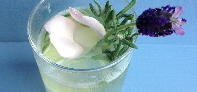 Die besten Sommercocktails - Rezept für Cocktail mit Gin - Lavendel Gin Fizz