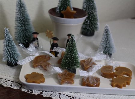 DIY - ganz schnell gemacht - weihnachtliche Karamellbonbons