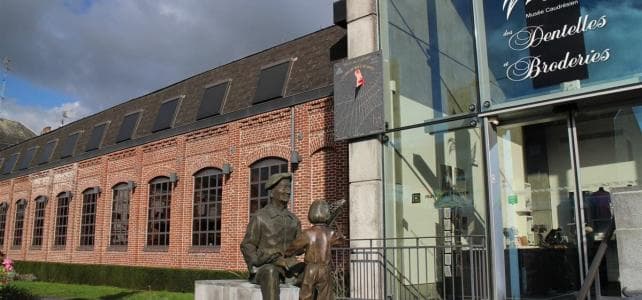 Das Spitzenmuseum in Caudry in Frankreich