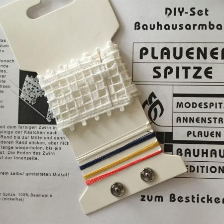 DIY-Set für ein Armband aus Plauener Spitze zum Besticken - Bauhaus
